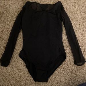 long sleeve ballet leotard